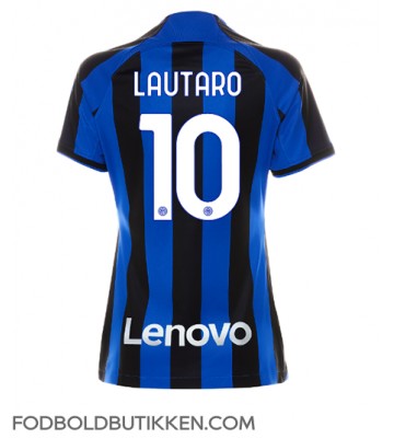Inter Milan Lautaro Martinez #10 Hjemmebanetrøje Dame 2022-23 Kortærmet